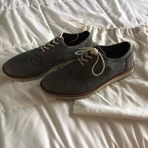 TOMs grey dress casual shoes